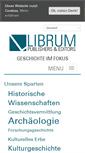 Mobile Screenshot of librum-publishers.com